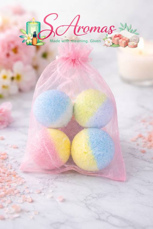 4-Piece Bath Bomb Set