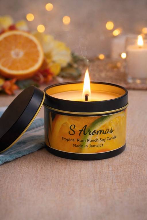 4oz Tropical Rum Punch Soy Candle